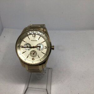 Fossil BQ1071 Womens Gold Stainless Steel Analog Dial Quartz Genuine Watch JK818